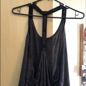 Grey Nike Workout Top w/mesh straps
